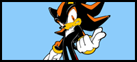 How to Draw Shadow the Hedgehog with Step by Step Drawing Tutorial
