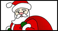 Cartoon Santa Clause Drawing