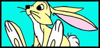 How to Draw Cartoon Bunny Rabbits and Hares with Simple Step by Step Drawing Lesson