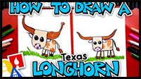 How to Draw a Texas Longhorn Cow
