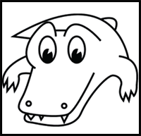 How to Draw a Cute Alligator in 4 Easy Steps