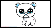 How to Draw a Polar Bear Easy | Beanie Boos