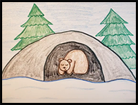 How to Draw a Sleeping Bear