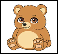 How to Draw a Bear (Cartoon)