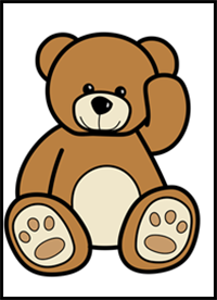 Learn How to Draw a Cartoon Teddy Bear Easy Step-by-Step Drawing Tutorial for Kids