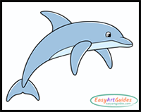 How to Draw a Dolphin Step by Step