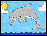 Draw a Dolphin Easy