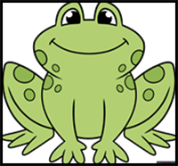 How to Draw an Easy Cartoon Frog
