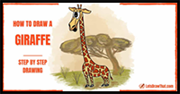 How to Draw a Giraffe: A Funny Cute Cartoon Giraffe Drawing