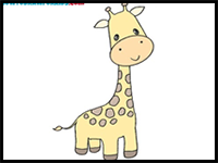 How to Draw a Cartoon Giraffe