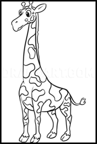 How to Draw a Simple Giraffe