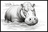 How to Draw a Hippopotamus