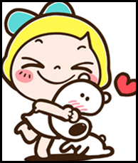 How to Draw Lemon & Sugar Cute little cartoon girl hugging dog step by step drawing tutorial