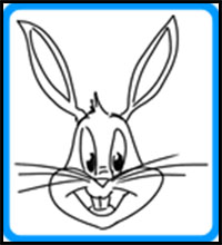 how to draw bugs bunny