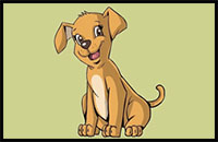 how to draw a dog