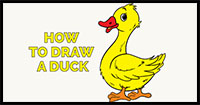 how to draw a duck