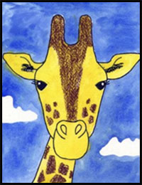 how to draw a giraffe