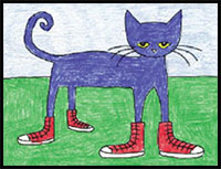 draw pete the cat tutorial