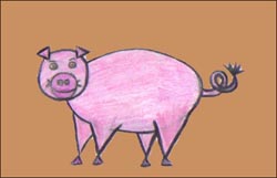 How to Draw a Pig for Easy Lessons for Kids