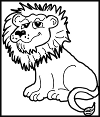 How to Draw Cartoon Lions / Jungle Animals Step by Step Drawing Tutorial
