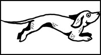 How to Draw Dogs Running, Jumping, and Playing