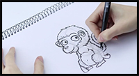 how to draw a monkey