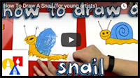 how to draw a snail