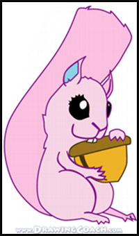 How to Draw a Cartoon Squirrel