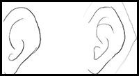 Draw Ears : How to Draw Cartoon & Illustrated Ears in Easy Steps