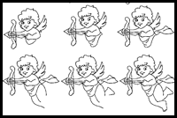 Drawing Cupid Step by Step