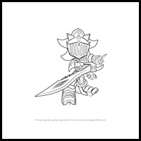 How to Draw Sir Lancelot from Sonic the Hedgehog