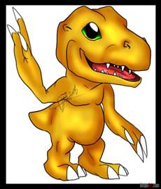 How To Draw Manga Character Agumon