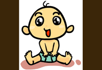 Baby Cartoon How to Draw Lesson