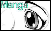 How to Draw Eyes 3/4 View in Manga / Anime Illustration Style