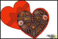 How to Draw Valentine Chocolates - Step 8