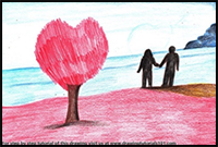 How to Draw Romantic Scenery