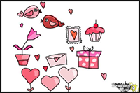 How to Draw Valentines Day Stuff