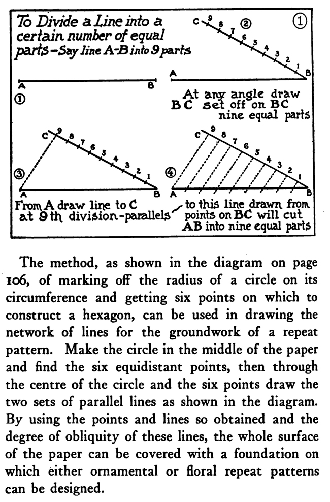 divide a line into equal parts