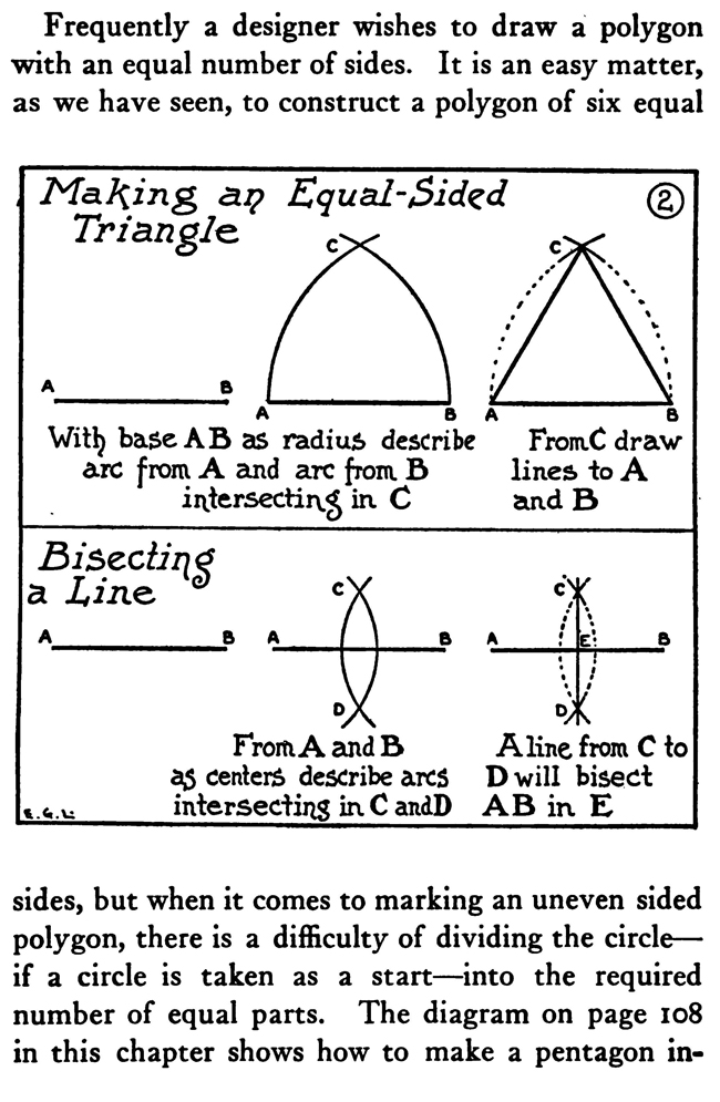 mark an equal sided triangle