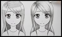 How to Shade Manga Hair Two Ways