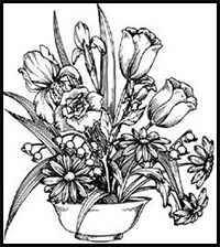 How to Draw a Flower Arrangement in 7 Steps