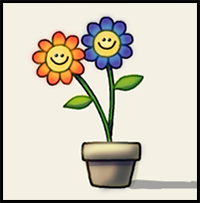 How to Draw a Simple Flower