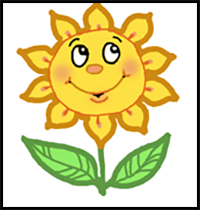 How to Draw a Sunflower
