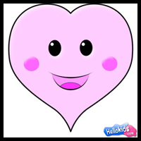How to draw a Valentine Heart
