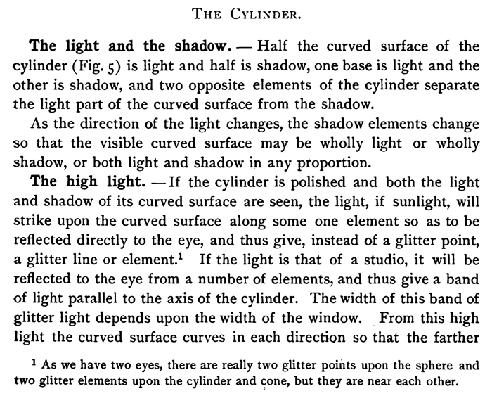 Drawing Lighting and Shading Cylinders