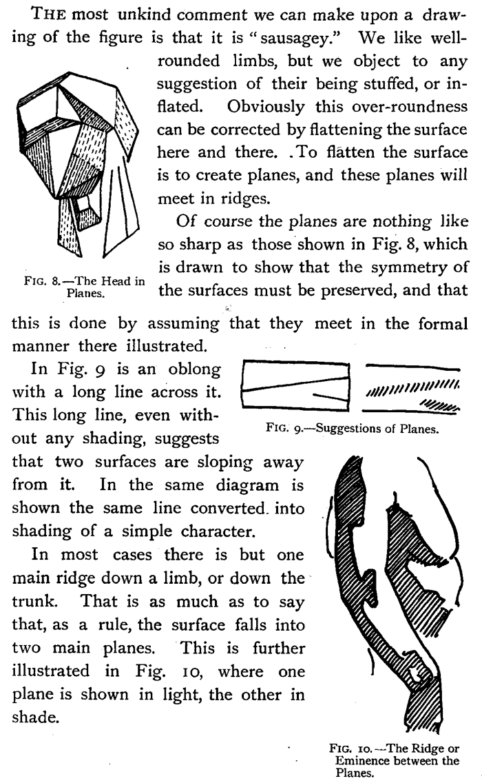 drawing human figures with planes