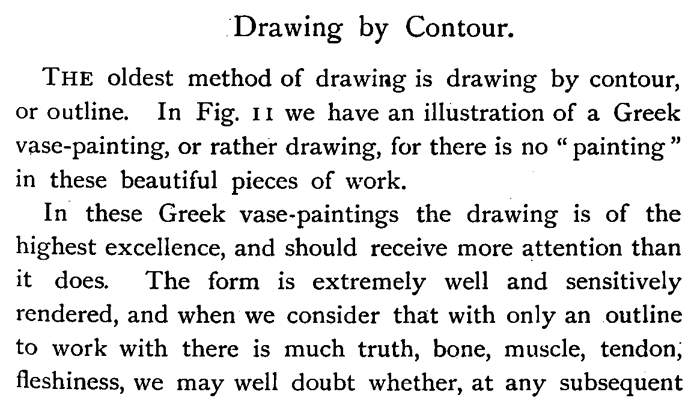 contour drawing human figure