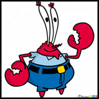How to Draw Mr Krabs, SpongeBob