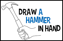 How to Draw a Hand Holding a Hammer Easy
