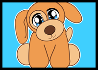 How to Draw Anime Baby Puppy